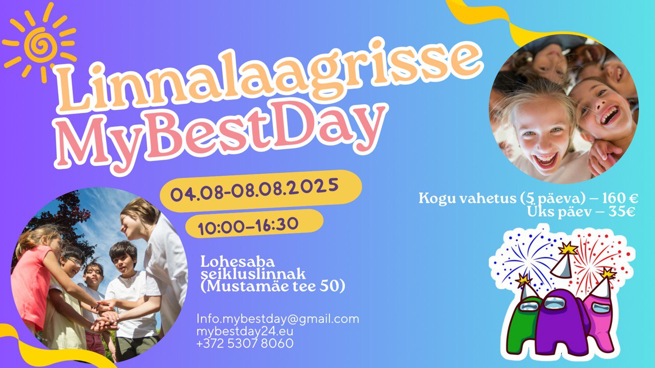 Linnalaagrisse – 04.08.2025-08.08.2025