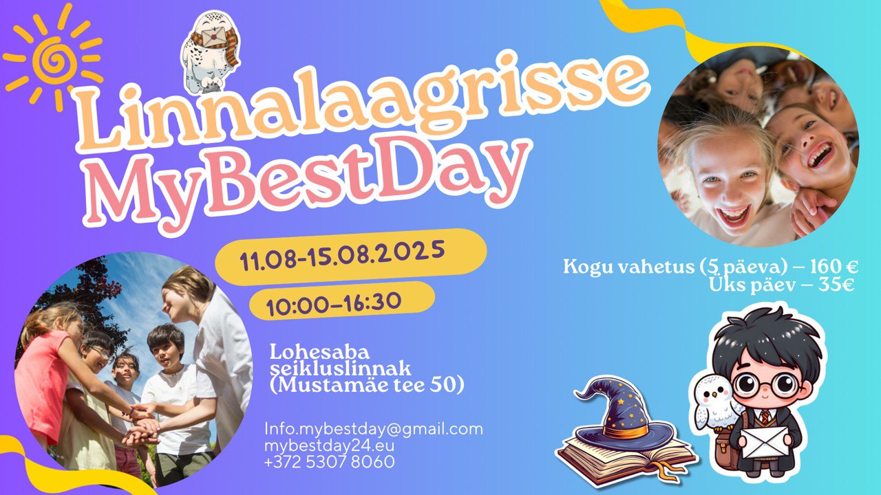 Linnalaagrisse – 11.08.2025-15.08.2025